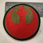 Star Wars Rebel Alliance Symbol Emblem Shoulder Patch Red On Green Embroidered