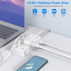 8-outlet Power Strip Surge Protector With 4 Usb Ports And 5ft Extension Cord