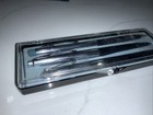 Vintage Sheaffer 3 Piece Pencil  Ballpoint    Cartridge Pen Set In Plastic Case