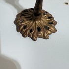 Vintage Brass Victorian Double Hand Clip 15    Stand  Card Weighs Over 700 Grams 