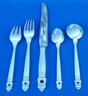 Intl Silver Royal Danish Sterling Silver 5 Piece Dinner Setting Soup Spn No Mono