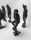 Vintage Louis Marx Toys Lot Of 6   6  Plastic German Soldiers