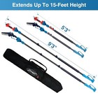 3-in-1 Electric Pole Pruning Shears   Pole Saws With 9ft  15ft Reach  Pole