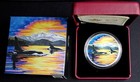 2017 Canada 2 Oz Fine Silver Proof Glow-in-dark  30 Coin -in The Moonlight Orcas