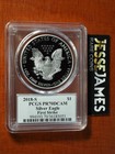 2018 S Proof Silver Eagle Pcgs Pr70 Dcam Fs Cleveland   Balan Dual Signed Label
