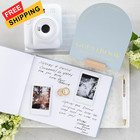 Beautiful Wedding Guest Book Set With Personalized 2025 Year For Your Blue 