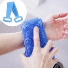 Silicone Body Back Scrubber Double Side Bathing Brush For Deep Skin Cleaning