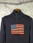 Polo Ralph Lauren Rl Sweater Long Sleeve American Flag Usa Knitted Boys