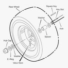 4x Flanged Ball Bearing Id 3 4  X Od 1-3 8  Wheelbarrows Carts Hand Trucks Mtd