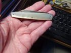 Antique 3 Blade Pocket Knife  winchester 3377 Mop Mother Of Pearl  Snap Closure