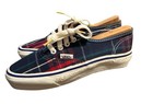 Vintage Vans Made In Usa Womens Size 6 5 Authentic Plaid 80s 90s Red Green
