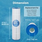 Fil-fresh  Pool Filter 4 Pack Cartridge Replacements For Jandy Cl340   Cv340 Nsf