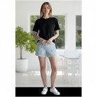 The Limited 2 Tone Blue   White Patternwomen s High Rise Shorts  Size 8
