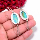 Turquoise - Kingman 925 Sterling Silver Chandelier Earring 2 54  E10294111242