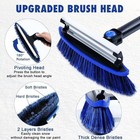 3-in-1 Snow Brush Ice Scraper 39  Extendable Car Suv Truck Windshield Blue