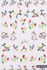              Cute 3d Nail Art Embossed Stickers Decals  Christmas Lights             