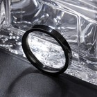 3mm Black Polished Band Women men s 316l Stainless Steel Wedding Ring Size 4-11