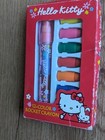 Vintage 2000 Hello Kitty Sanrio 12 Colour Rocket Crayon Pen New In Box 