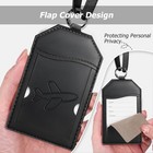 3 Pack Luggage Tags  Tsa Approved Suitcase Bag Tags With Name Id Card  Black Air