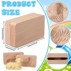 2 Set Easter Lamb Butter Molds Two Side 3d Sheep Wooden Molds For Homemade Bu   