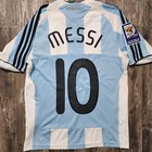 2008 Adidas Argentina Home Soccer Jersey Lionel Messi Kids L Conmebol Qatar