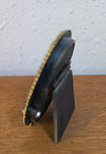 Sweet Vintage Miniature Victorian Style  Brass Tone Oval Frame Ornate W  Flowers