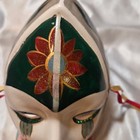 Vintage Mardi Gras Porcelain Ceramic Multi Color Face Mask Wall Hanging