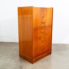 Mid Century Danish Modern Desk Vanity Office Wood 5 Drawers Denmark Mirror Mcm