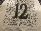 2025 Navy Midshipmen Team Signed Football Jersey Coa Horvath 100  Sigs