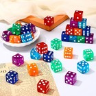36 Piece 19 Mm Casino Style Craps Dice Sets Acrylic And Translucent D6 Dice 