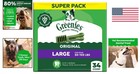 Large Rawhide-free Dog Dental Chews  34 Count -  Flavor For Fresh Breath