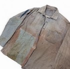 Mcgregor 1950s Super Distressed Repaired Patchwork Shirt Large
