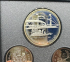 1991 Canada Double Dollar 7 Coin Proof Set With Plastic Case   Coa