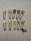 Military Issued Vintage Brass Military Laundry Pins Lot Of 10
