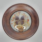 Pair Of Wooden Framed Taxidermy Moth Butterfly Scenic Floral Wall Hangings