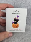 Hallmark Keepsake 2019 Tiny Black Cat Halloween Christmas Ornament 1 