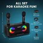 Masingo Karaoke Machine For Adults And Kids With 2 Wireless  Presto G2 Black