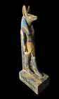 Jackal God Of Mummifcation Anubis   Rare Antique Statue For Egyptian God Anpu