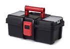  2 Pack  13-inch Tool Box  Plastic Tool And Hardware Storage  Black