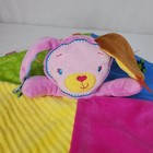 Taggies Pink Puppy Dog Baby Blanket Plush Satin Tags Lovey Security 
