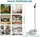 Metal Dustpan With Long Handle     35    Stand Up For Home  Lobby  Garage  Shop