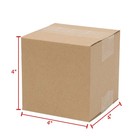 100 Pack 4x4x4 Inches Shipping Boxes Corrugated Boxes Small Paper Boxes Mailers