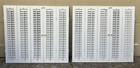 2 Sets 31  Tall X 34 1 4   W Wood Interior Louver Plantation Window Shutters Vtg