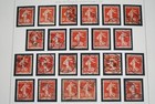 France 1906-1939 Collection Of 2850  Sower Study Stamps Used In Album
