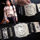 Stainless Steel Michael Bad Tour Silver Metal Belts In Japen For Impersonator