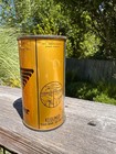 Early Patent Pending Budweiser Beer Oi Irtp Gold 12 Oz Flat Top Beer Can Shiny 