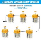 100w 14100 Lumen High Bay Temporary Led Hanging Construction Jobsite Work Light