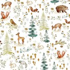 Fairy Animals Forest Deer Cute Owl Rabbits 17 7  X 118  Fairy Forest White