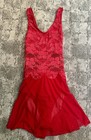 Weissman Red Lyrical Dance Costume Size Small Adult