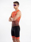 Wixen Mens Triathlon Suit Breathable   Padded Tri - Orange Poly-m Tri Suits